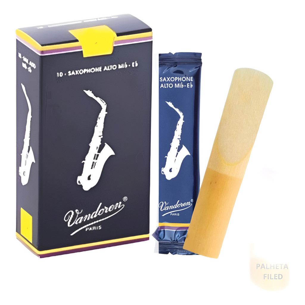 Palheta Vandoren Tradicional Sax Alto Mib - Eb N°1,5 A 3,5