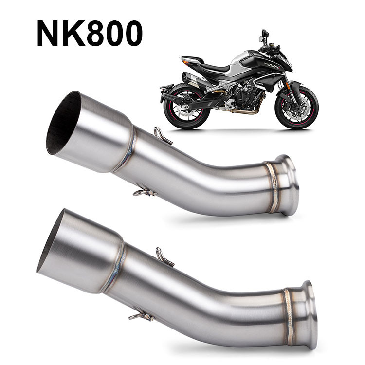 Tubo De Ligação Intermediária De Escape De Motocicleta Em Aço Inoxidável Para CFMoto NK800 800 NK Encaixe 51mm 60mm