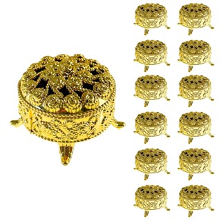 Kit 12/24/36/48/60 Enfeite Mini Porta Jóias Lembrancinha Festa Casamento Doces ETC 6x3,5cm Dourado em Oferta na Shopee