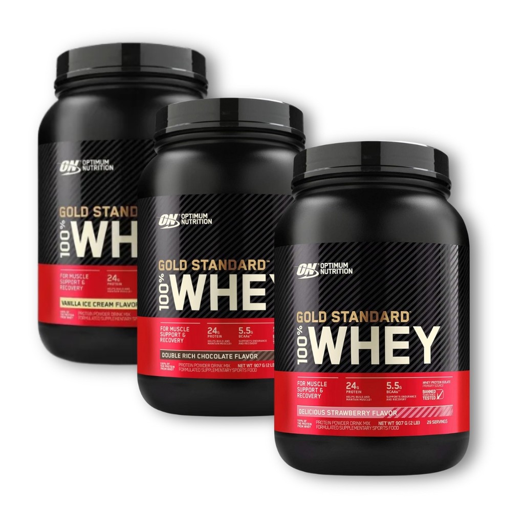 Whey Protein Gold Standart 2,00 lb 907g Importado Optimum Nutrition