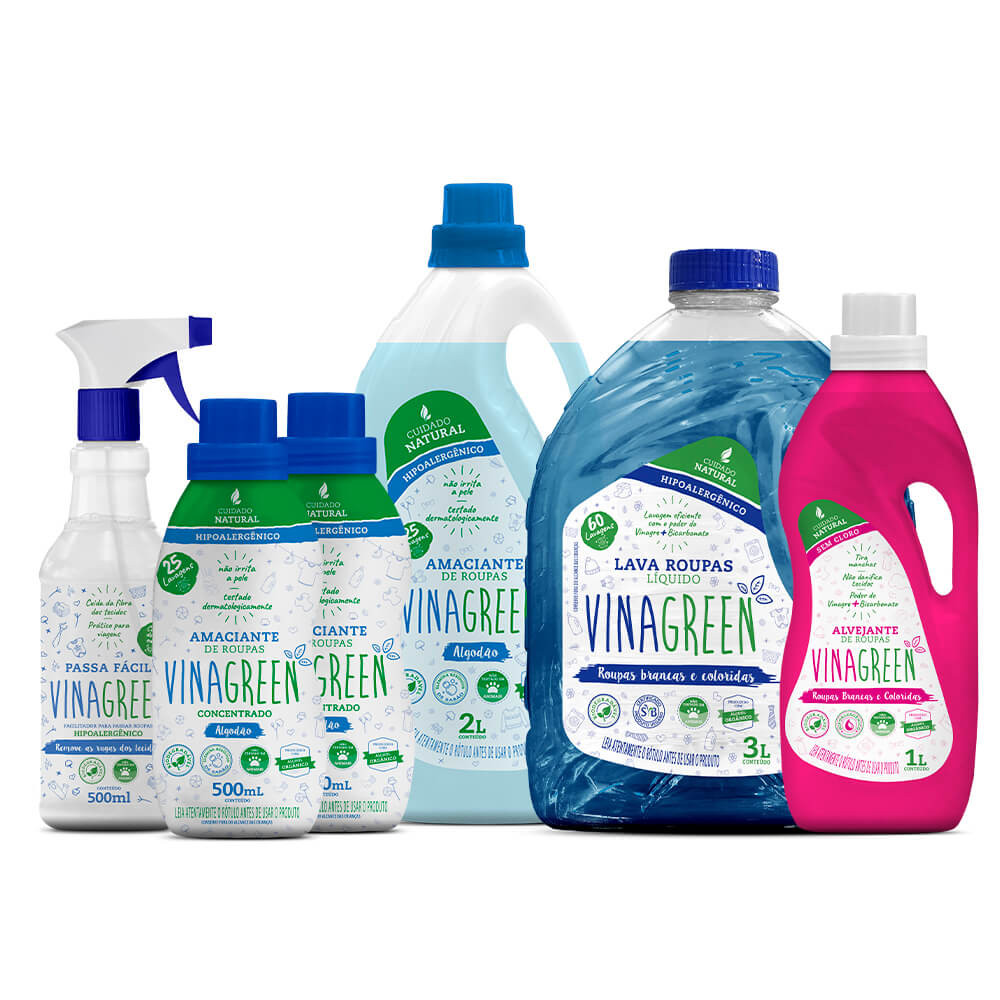 Combo Lavanderia Completa Vinagreen em Oferta na Shopee