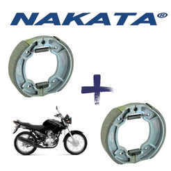 PAR Lona Patim Freio Dianteiro Traseiro YBR 125 2000 a 2016