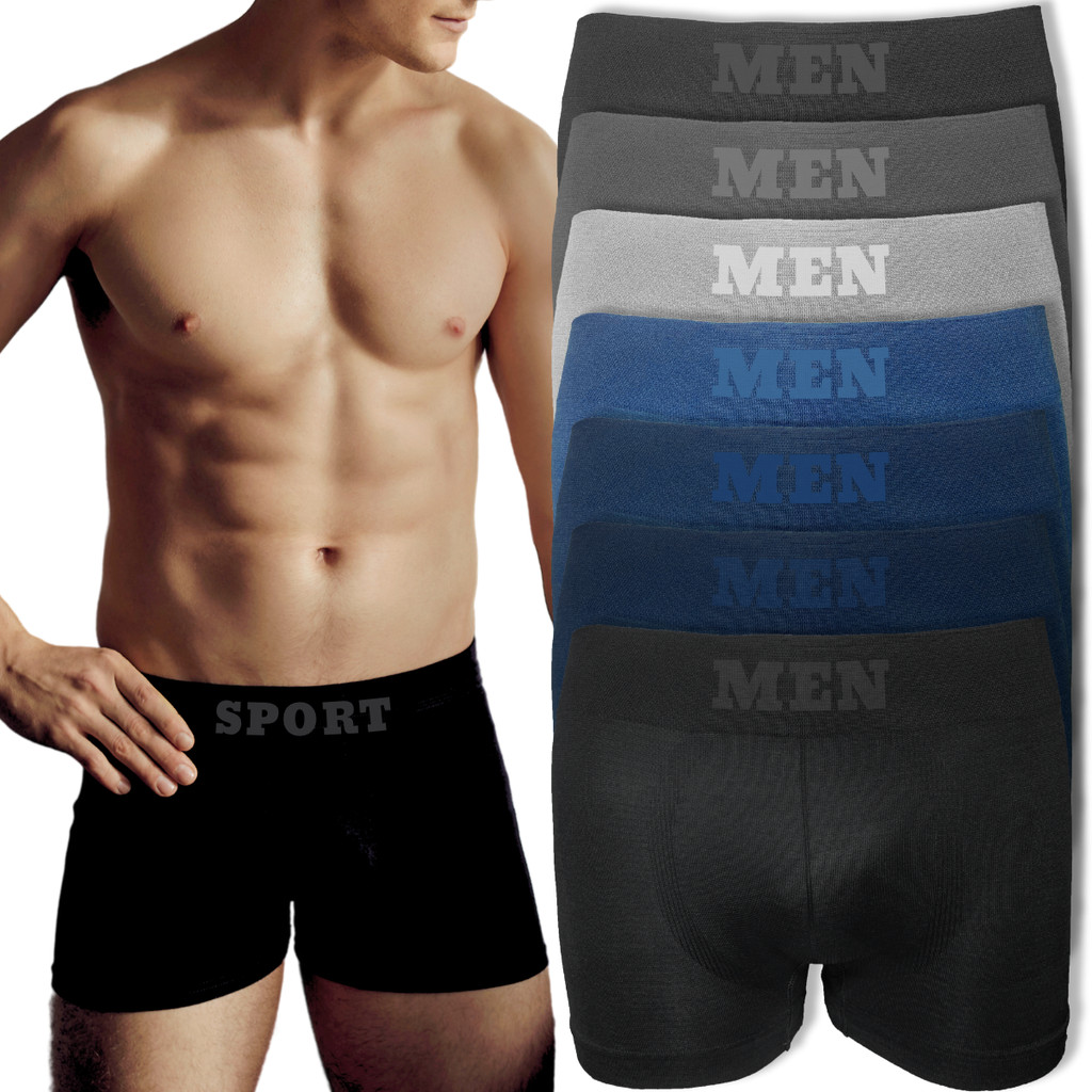 Kit 6 Cueca Boxer Masculina Microfibra Homem Adulto Cores Sortidas
