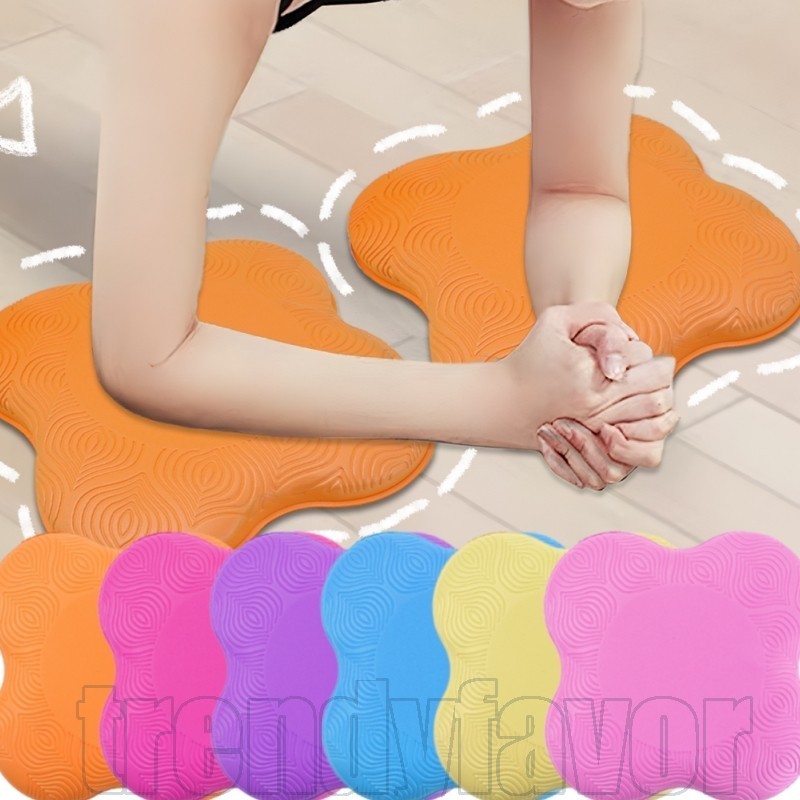 Joelheiras De Ioga De 4 Unidades-Almofada De Ajoelhamento Espessada Suporte Plano De Pilates Espuma TPE Macia-Para Joelh