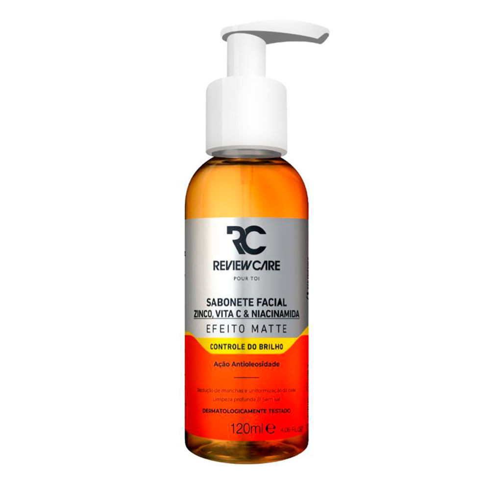 Sabonete Facial Review Care Vitamina C, Zinco e Niacinamida Efeito Matte 120ml - Beauty