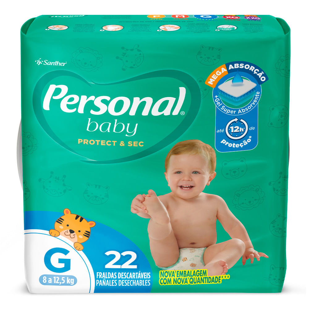 Fralda Personal Soft E Protect Jumbo G Com 22 Unidades - Mom & Baby