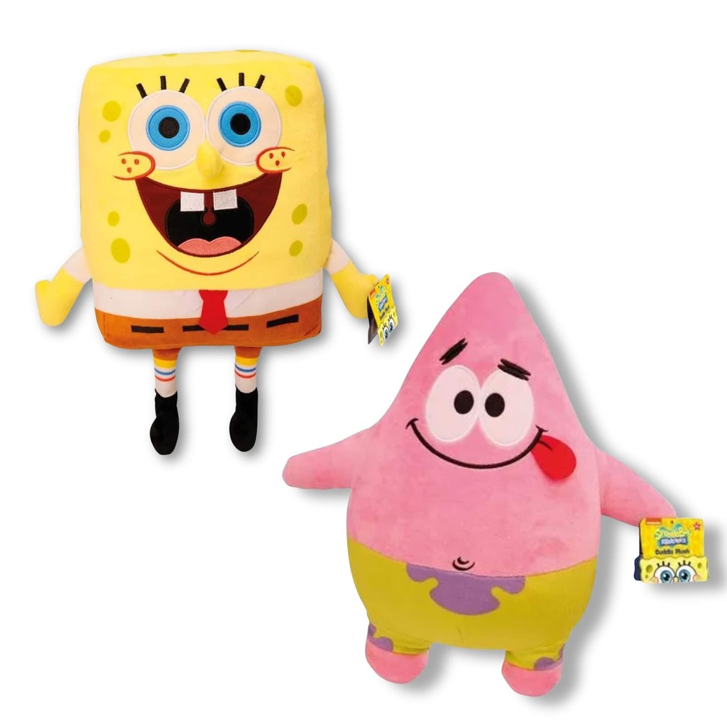 Kit Pelúcia Bob Esponja e Patrick Estrela 30cm Multikids Brinquedo Infantil Colecionável Criança em Oferta na Shopee