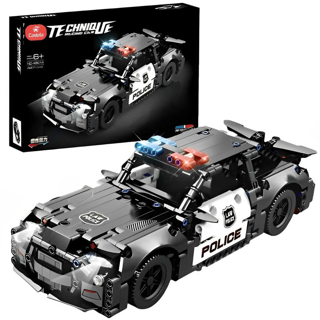 Carro de Policia Esportivo Blocos de Montar CBS0094 - Castela em Oferta na Shopee