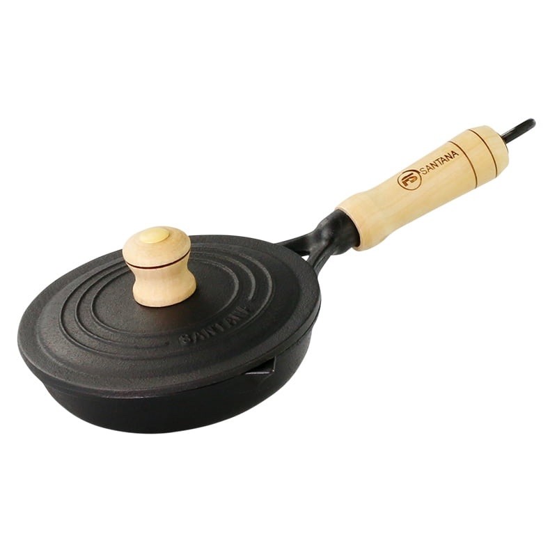 Frigideira Ferro Fundido Fast Egg Para Ovos 14cm Com Tampa