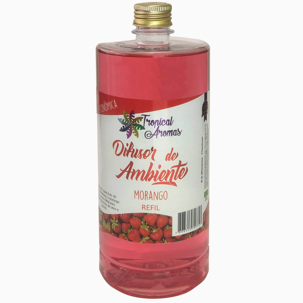 Refil Difusor de Ambiente Morango 1L Tropical Aromas em Oferta na Shopee