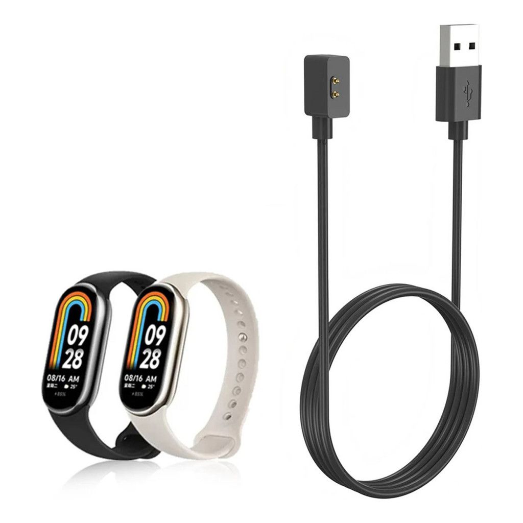 Cabo Carregador Magnetico Para Xiaomi Mi Smart Band 8 Usb 1m