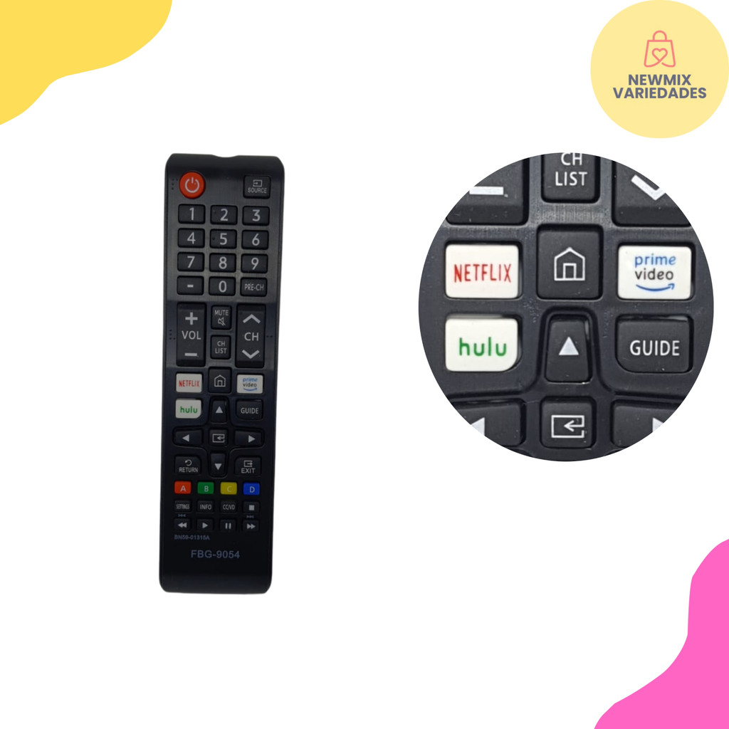 Controle Remoto para Smart TV Samsung LED 4K – FBG-9054 - NEW