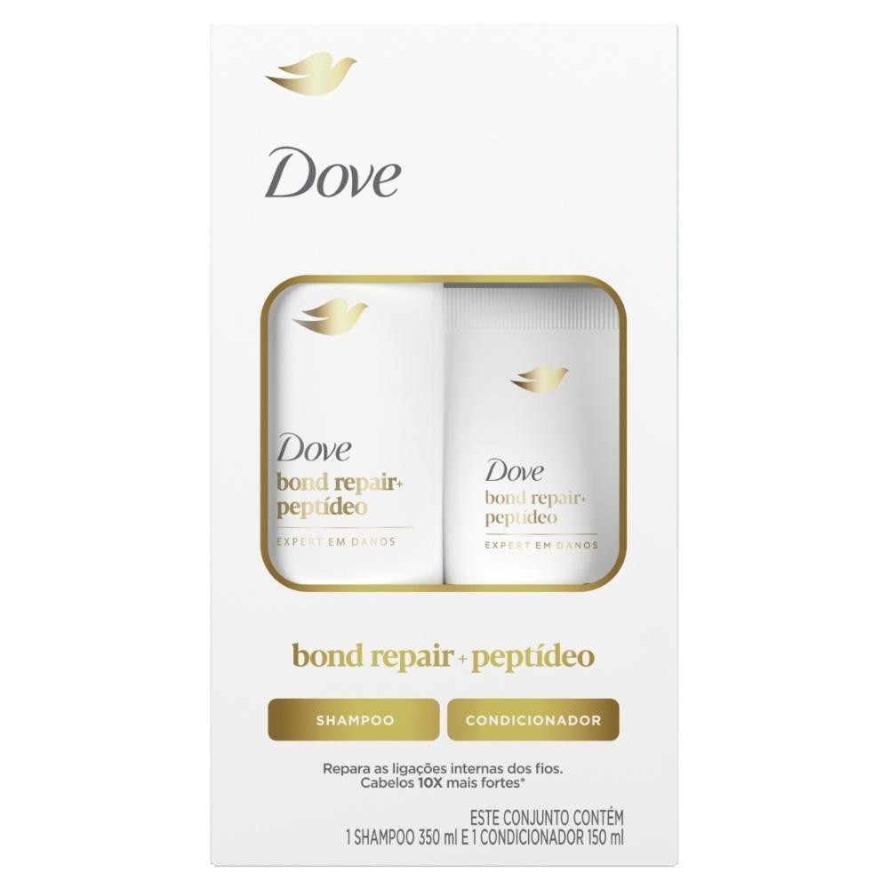 Kit Shampoo 350ml + Condicionador 150ml Dove Bond Intense