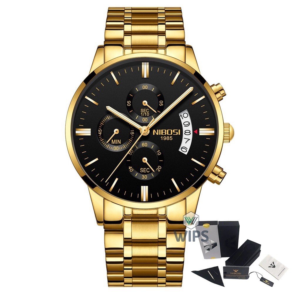 Relógio Masculino Analógico Cronógrafo Funcional Original Nibosi 2309