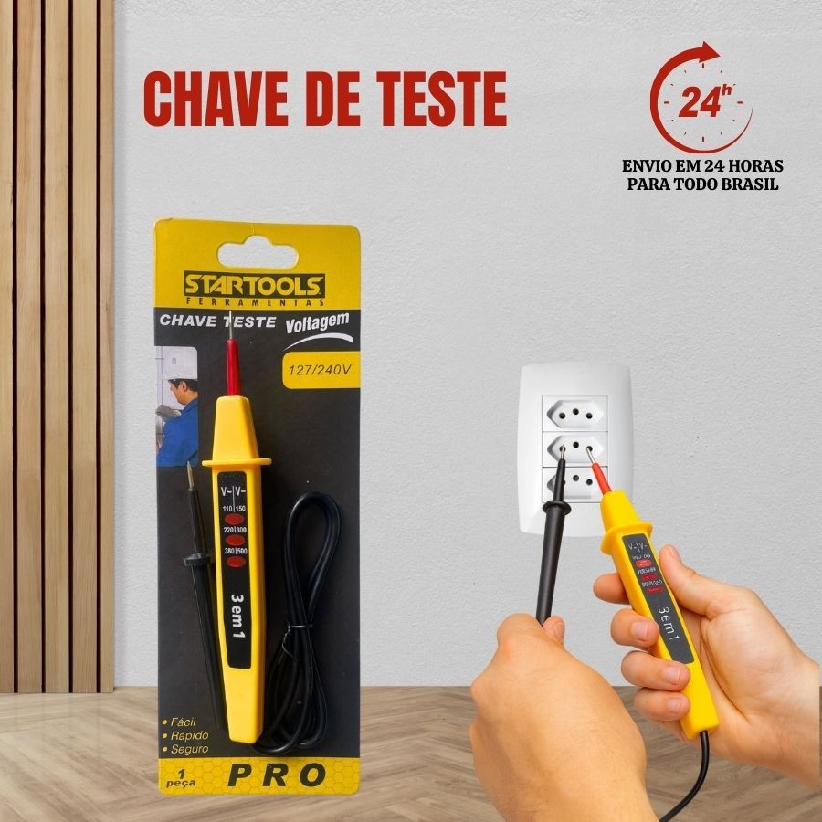 Chave De Teste Eletrico 127v 240v STARTOOLS