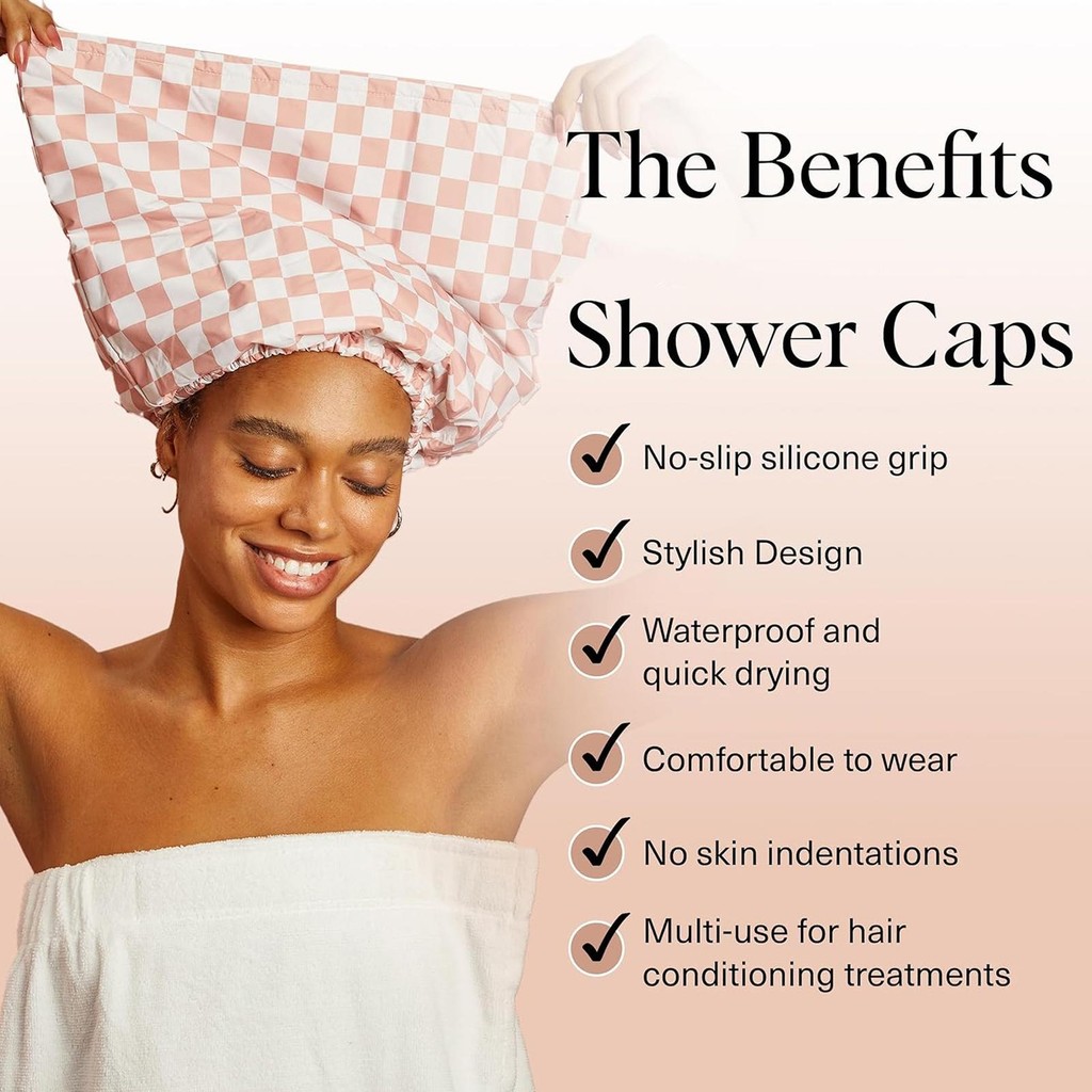 Touca De Banho Longa Reutilizável À Prova D'água , Luxuosa , Antiderrapante , Secagem Rápida , Chapéu De Cabelo , Acessó