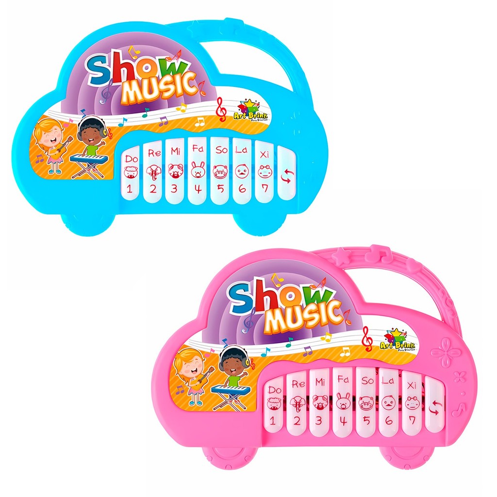 Mini Piano Musical Infantil Portátil Educativo Didático Tecladinho Colorido - Art Brink em Oferta na Shopee