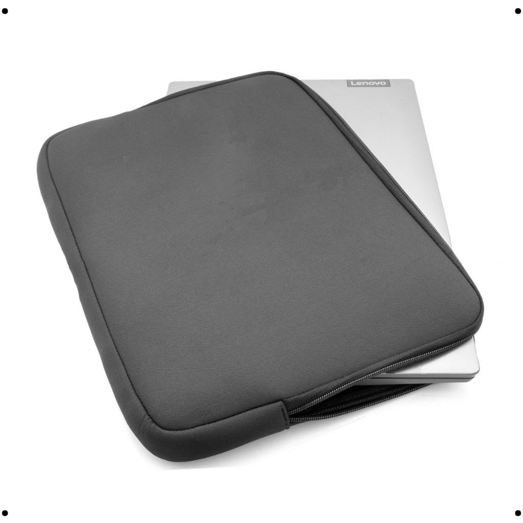 Pasta Case Capa Mala De Notebook Preta Lisa Top Material Neoprene Impermeável