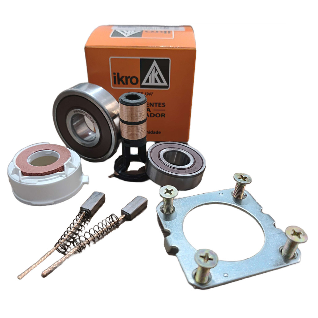 Kit Reparo Alternador Valeo Com Rolamento, Coletor E Capa