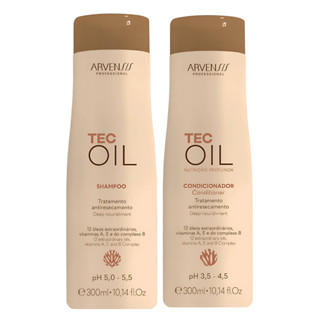 Kit Arvensis Tec Oil Shampoo e Condicionador Nutrição Profunda - 300ml em Oferta na Shopee
