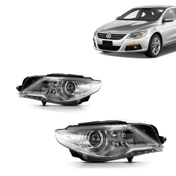 Par Farol Passat Cc 2009 2010 2011 2012 Elétrico Com Motor Entrada Xenon