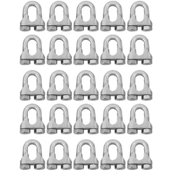 Kit Clips Grampo Para Cabo de Aço 3/16'' 1,0002 (Com 25 Unidades) - Nord