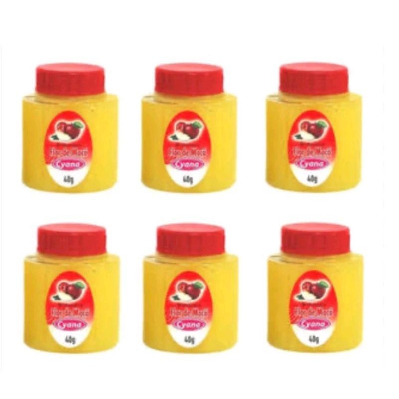 Brilhantina Flor de maçã Kit com 06 potes em Oferta na Shopee