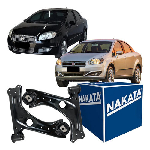 Par Bandeja Suspensão Nakata Dianteiro Fiat Punto 2008 A 2017 Linea 2008 A 2016