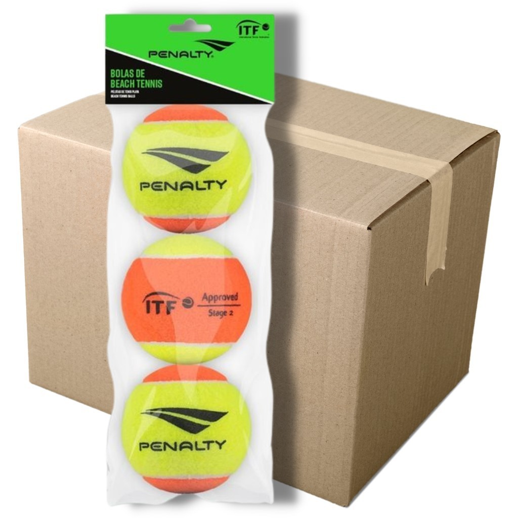 Kit 60 Bolinhas Bola De Beach Tennis Penalty Premium Pack Pro Atacado