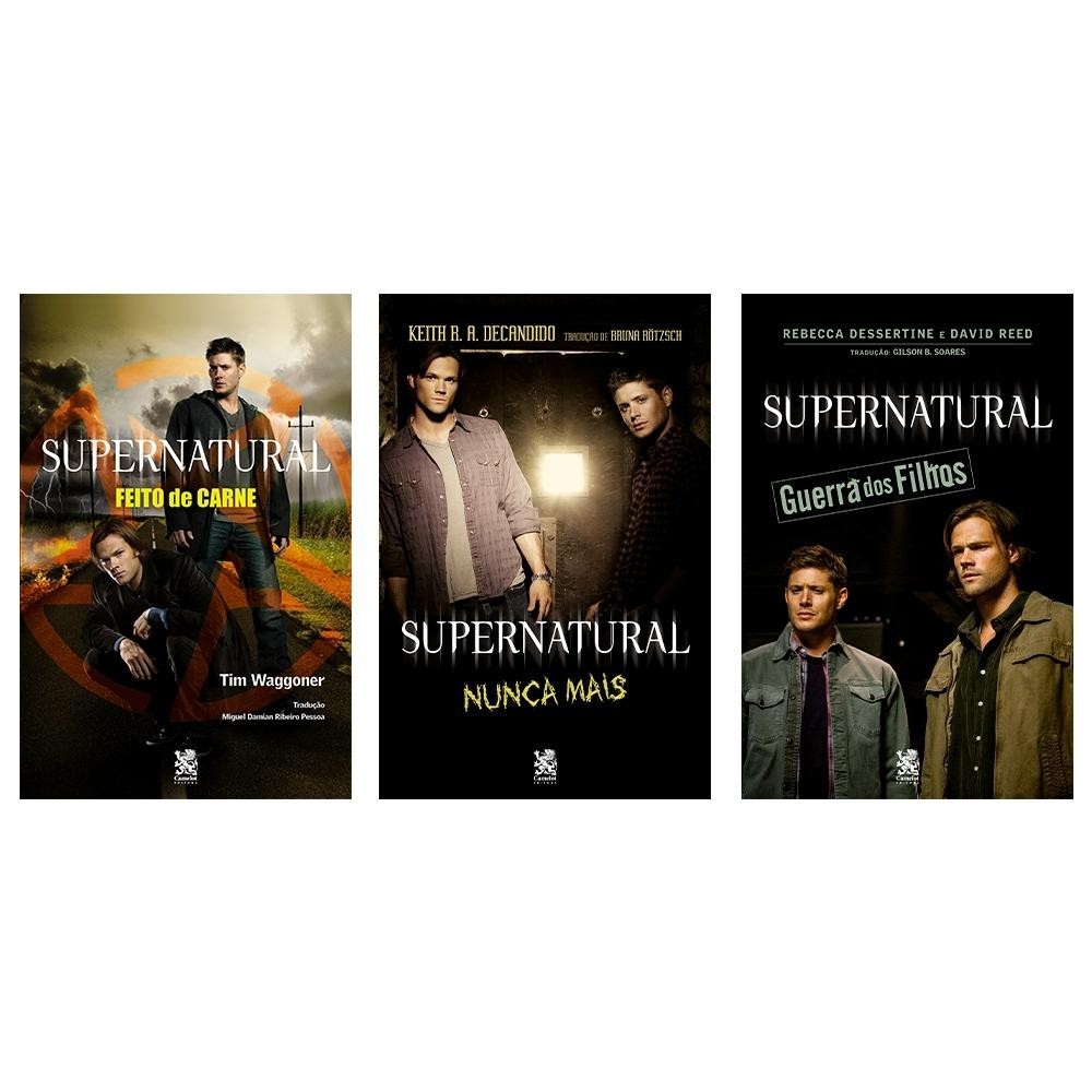 Coleção Supernatural - Kit com 3 Livros em Oferta na Shopee