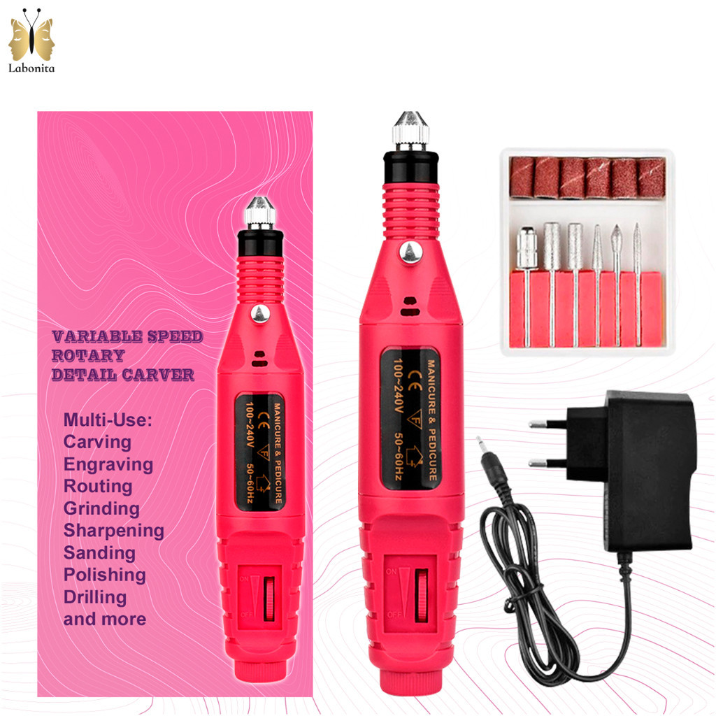 Lixadeira Motor Caneta Bivolts Unha Lixa Elétrica Profissional Bloco Motor Bivolt + lixas em Oferta na Shopee