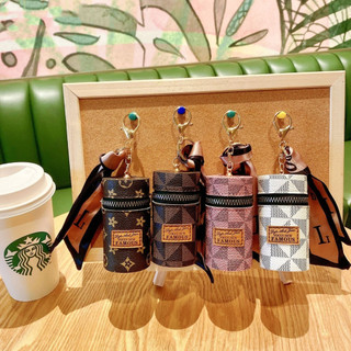 Chaveiro saco de fone de ouvido bolsa de moedas mini saco de batom portátil lenço de seda quadrado bolsa de moedas chave