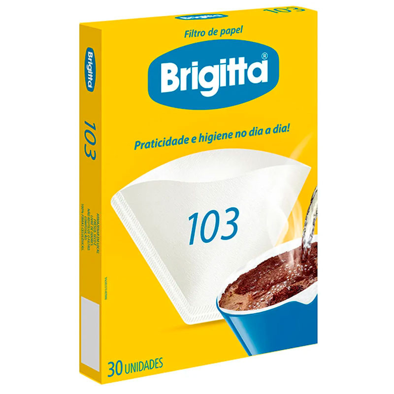 Filtro de papel 103 caixa com 30 unidade Brigitta - Food & Beverages