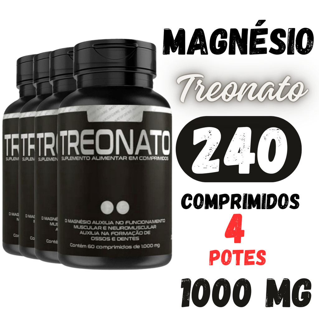 Magnésio de Treonato treonina 60 comp.Natuforme