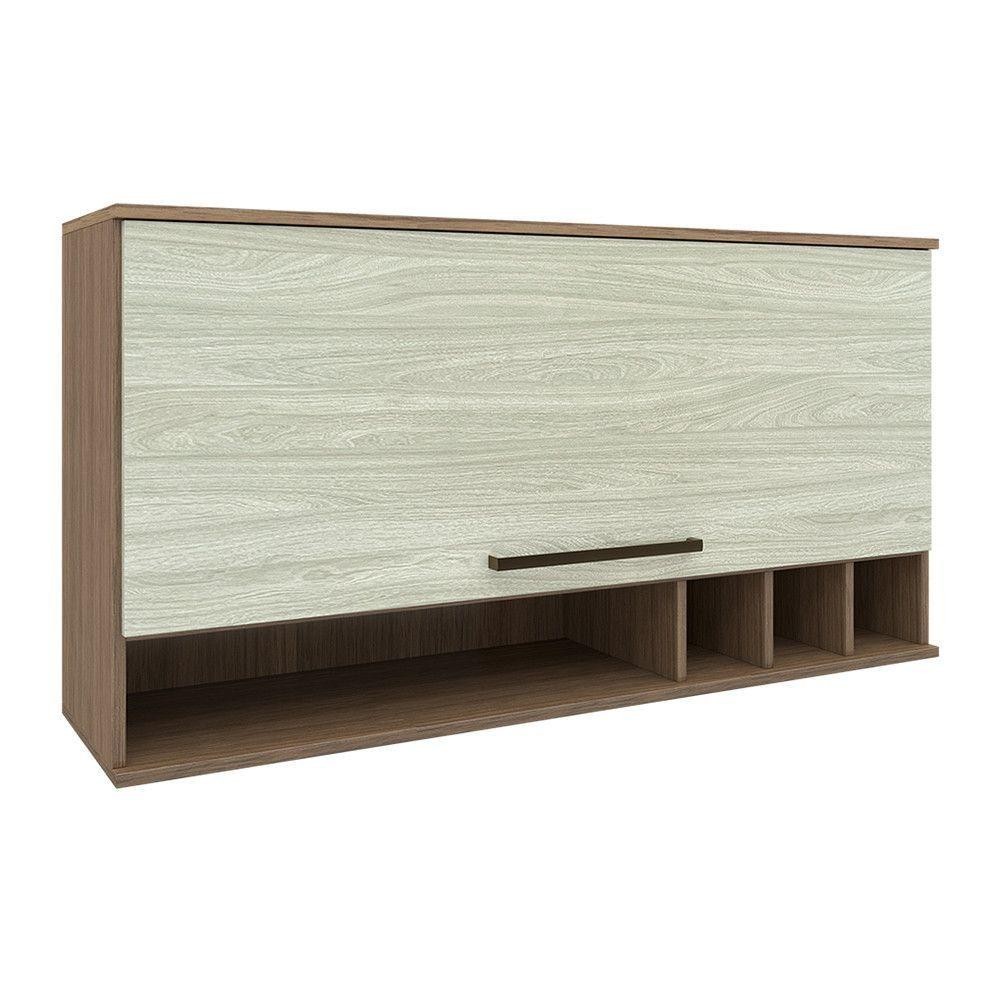 Armario 120Cm 1 Porta Legno Crema Batrol Legno Crema em Oferta na Shopee