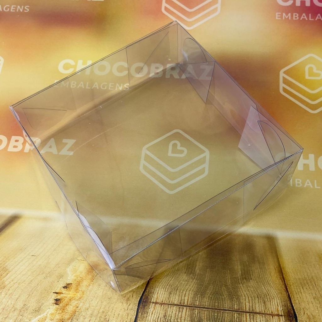 10~50 CAIXA EM ACETATO CRISTAL (09 DOCES) 4x12 x12 ID5031 (IDEIA) ESSENCIAL - Stationery