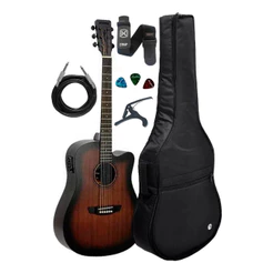 Violão Strinberg Sd 200c Tbs Folk Fosco+capa Luxo Acessorios