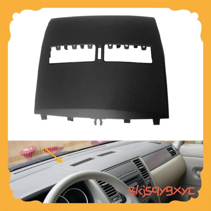 Acabamento Da Saída De Ar Condicionado Do Carro-Painel De Instrumentos De Ventilação Cobertura Tampa Para Nissan Tiida 2005-2011 Preto