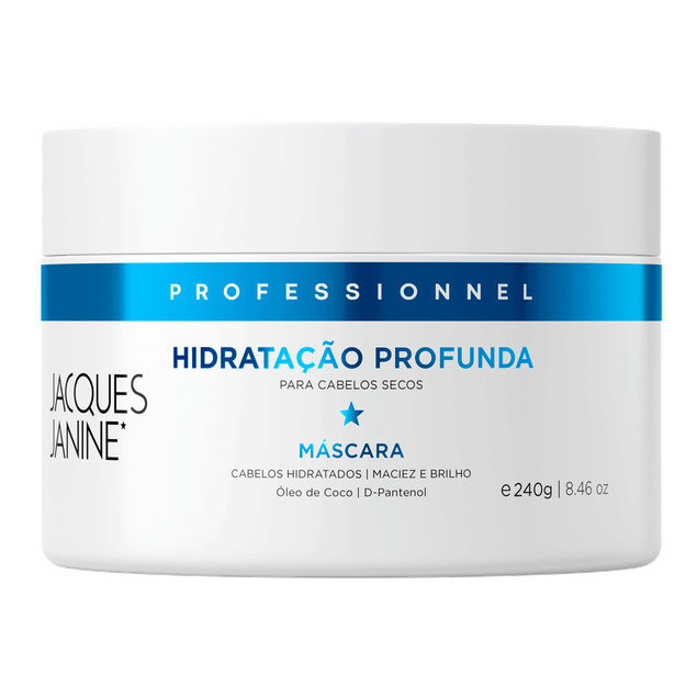 Máscara Tratamento Creme Hidratação Profunda Jacques Janine 240g em Oferta na Shopee