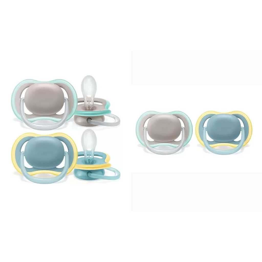 Kit 2un Chupeta Ultra Air 18m+ Menino Philips Avent Azul