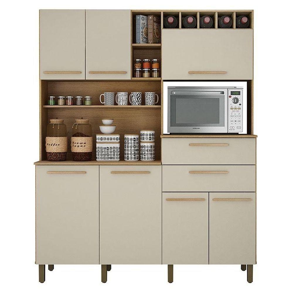 Armário De Cozinha Monte Rey Cinamomo Off White - Valdemóveis