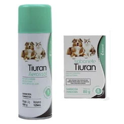 Kit Tiuran Aerossol Sarnicida + Sabonete Tiuran 80 gr