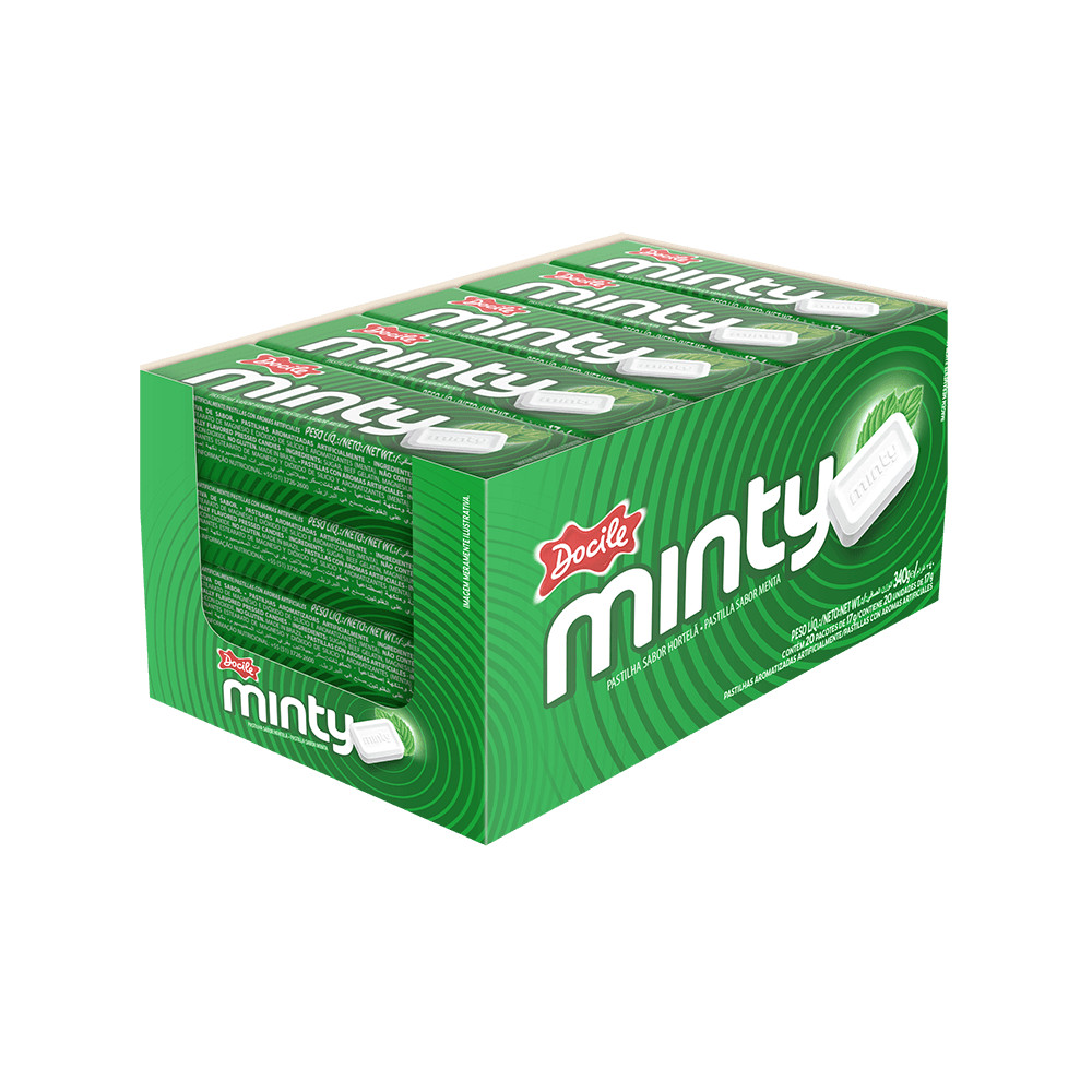 Pastilha Minty Hortelã com 20un de 17g cada - Docile em Oferta na Shopee