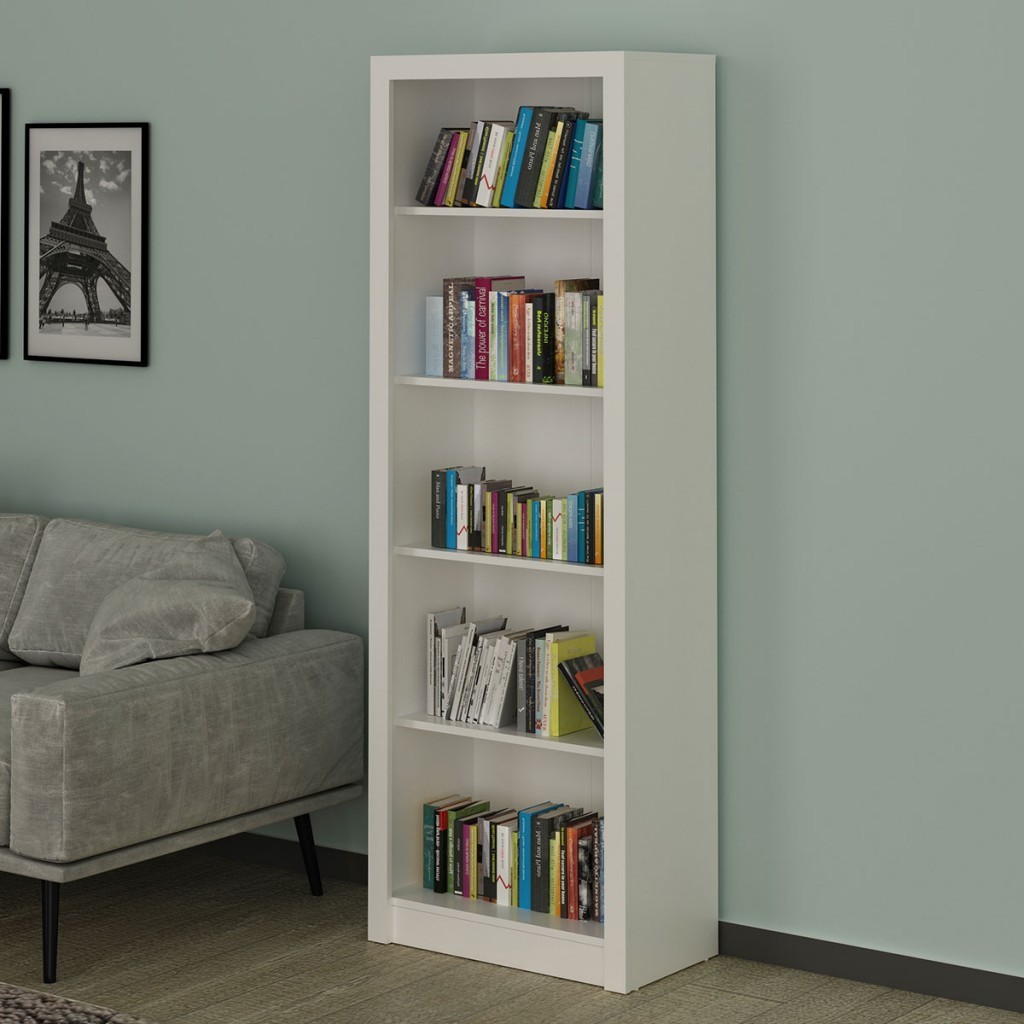 Estante para Livros 4 Prateleiras Branco Me4104  - Tecno Mobili