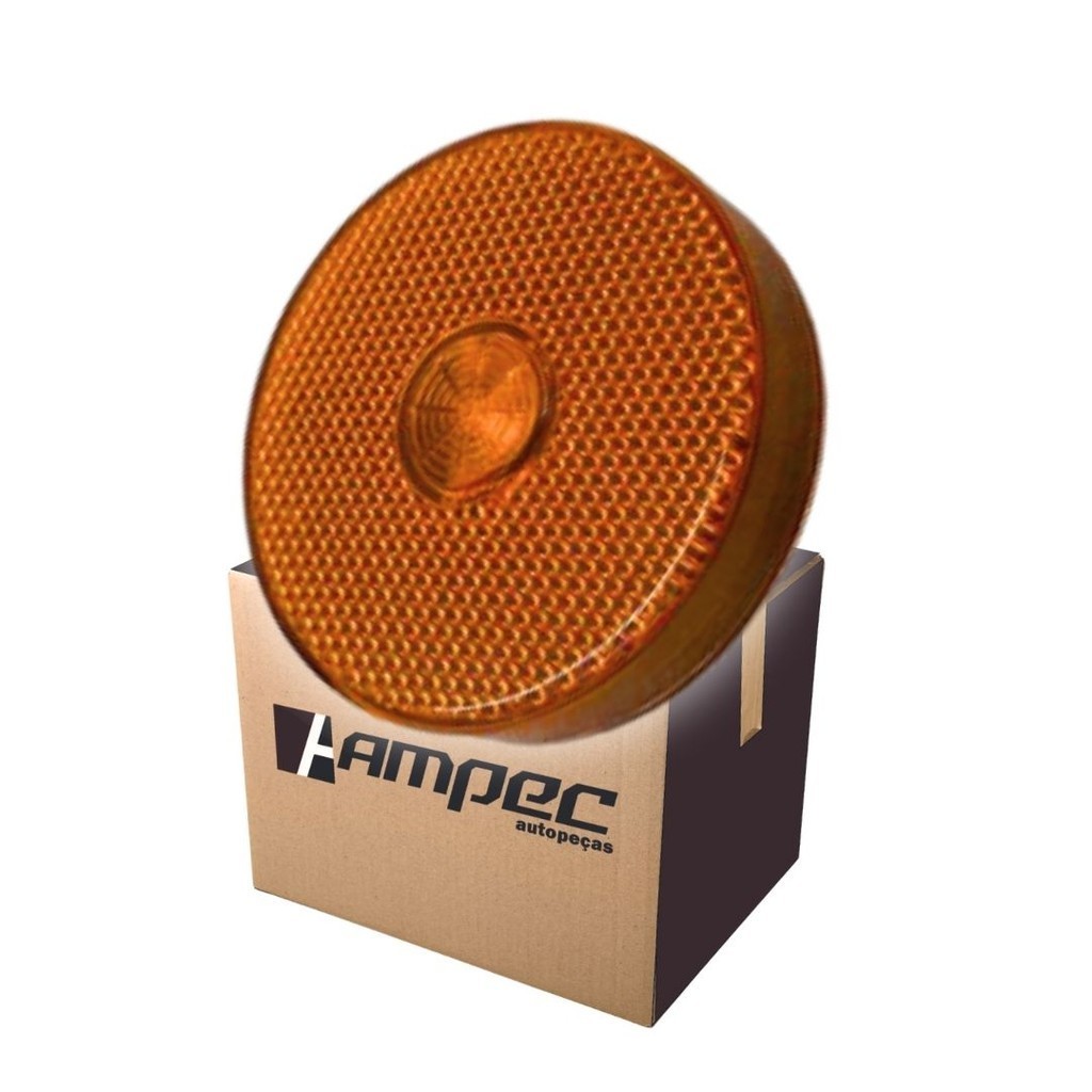 Lanterna Lateral LED Para Carreta Caminhão Trailer Reboque Sem Suporte Amarela G 85mm em Oferta na Shopee