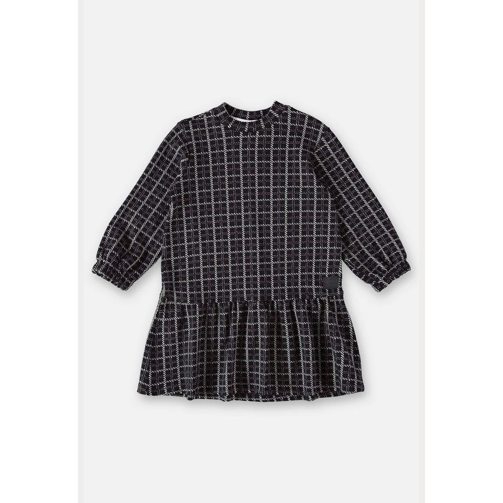 Vestido Xadrez em Jacquard Infantil Up Baby