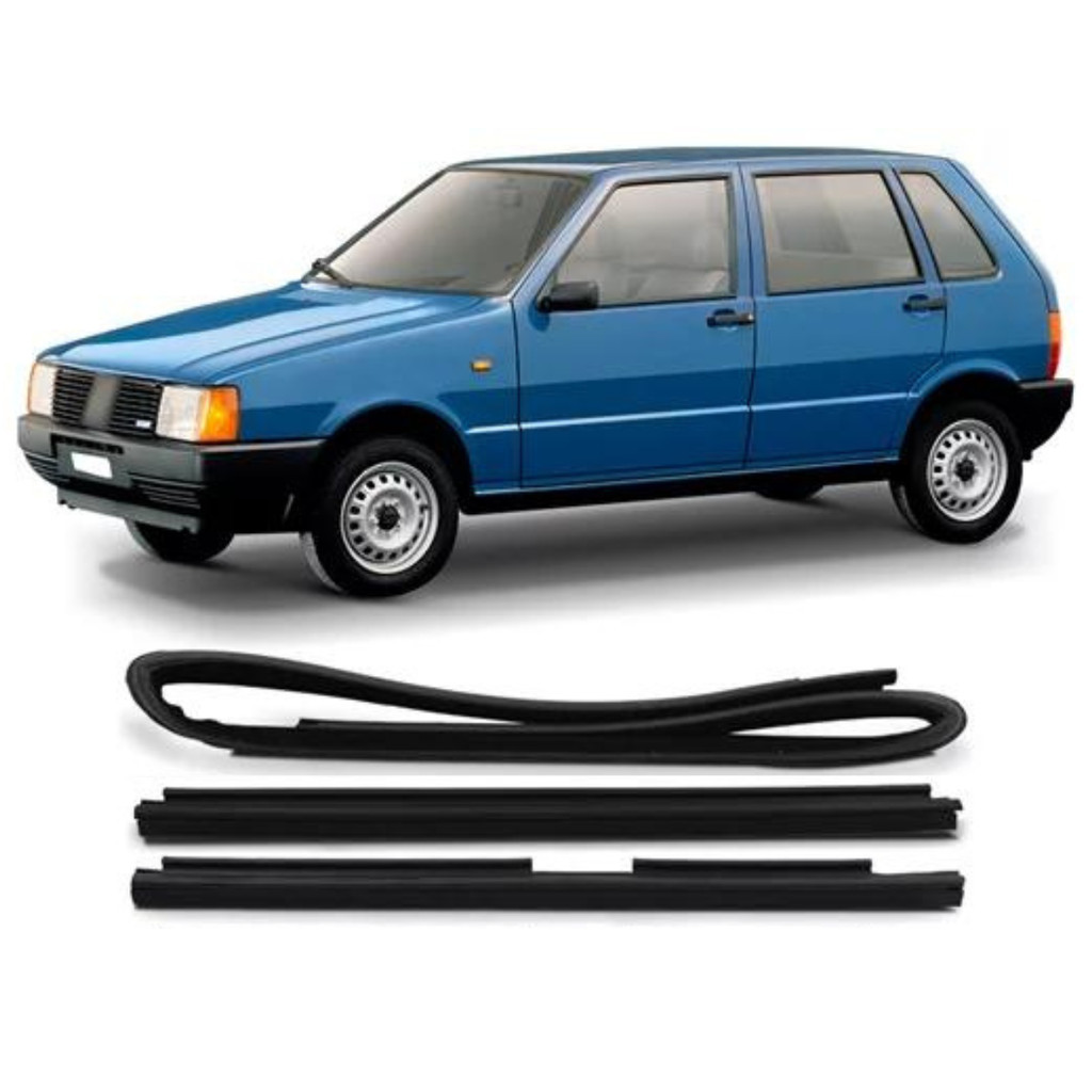 Jogo Canaletas Com Pestanas Porta Uno Elba Fiorino 84 A 13 em Oferta na Shopee