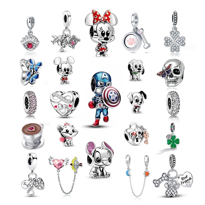 AL New Fashion Berloque Seta De Cupido De Desenho Animado Cute little dog Charms Pendant Para Pulseira Acessórios