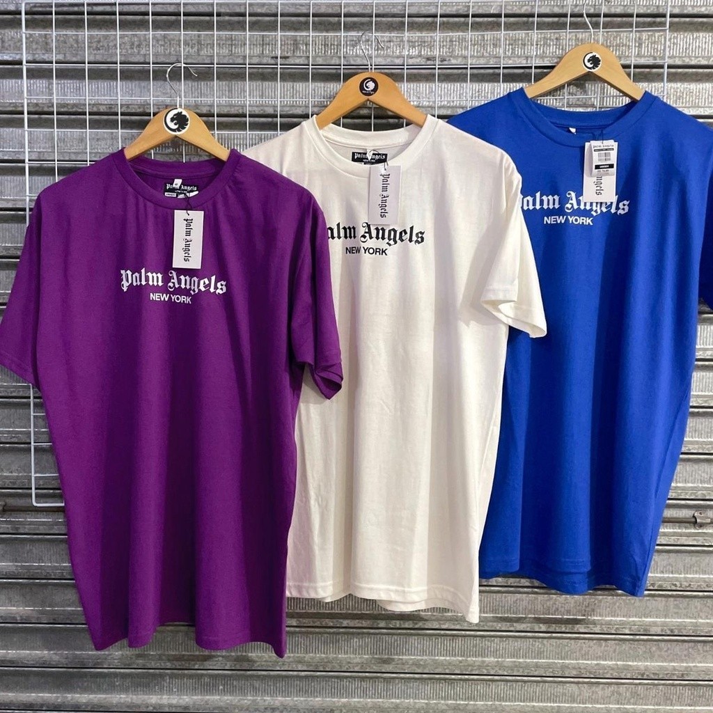 Camiseta Premium Palm Angels 100% Algodão Malha 30.1 Unisex Streetwear Lançamento 2024 Envio Imediato Shop