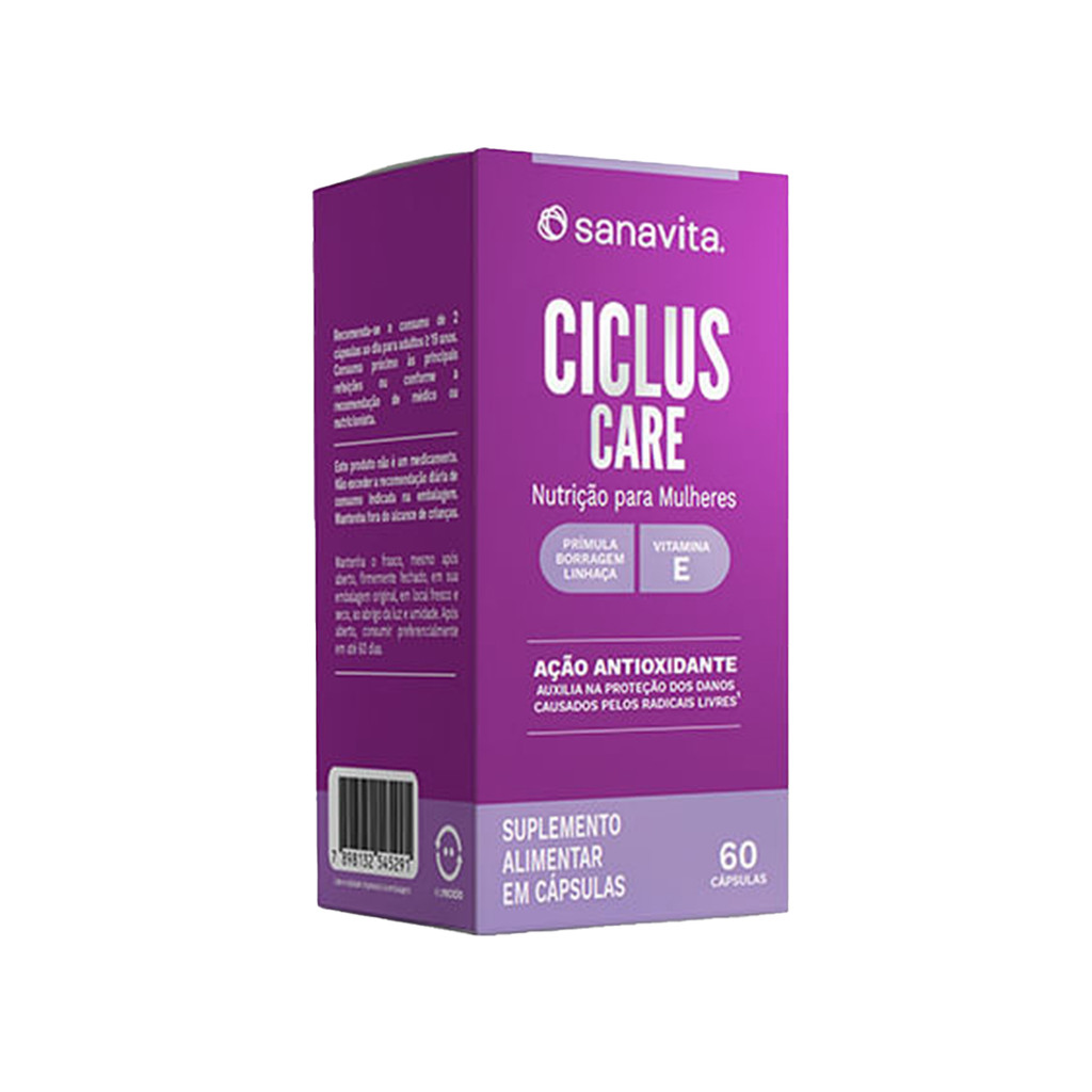 CICLUS CARE 60 CÁPS - SANAVITA em Oferta na Shopee